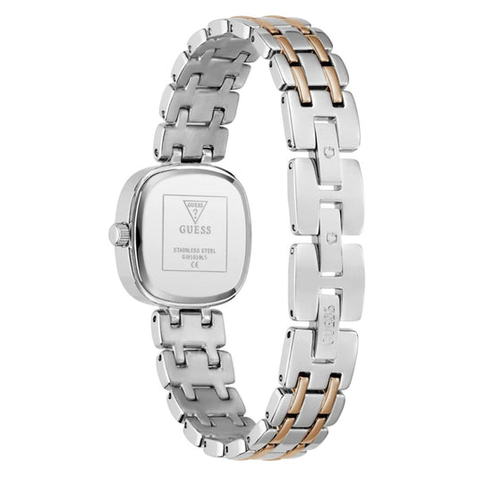 GUESS Quartz White Dial Analog Stainless Steel Women's Watch GW1018L5