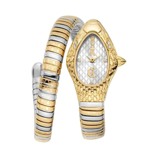 Just Cavalli Vetra Oval Silver Dial Analog Watch For Women JC1L373M1055