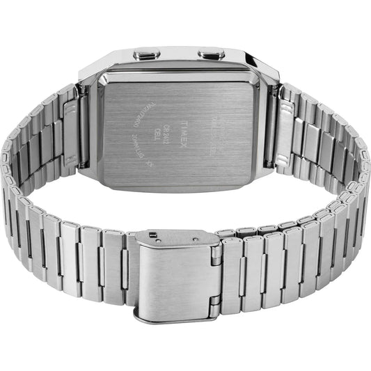 Timex Q Reissue Digital LCA Stainless Steel Men's Watch TW2U72400U9