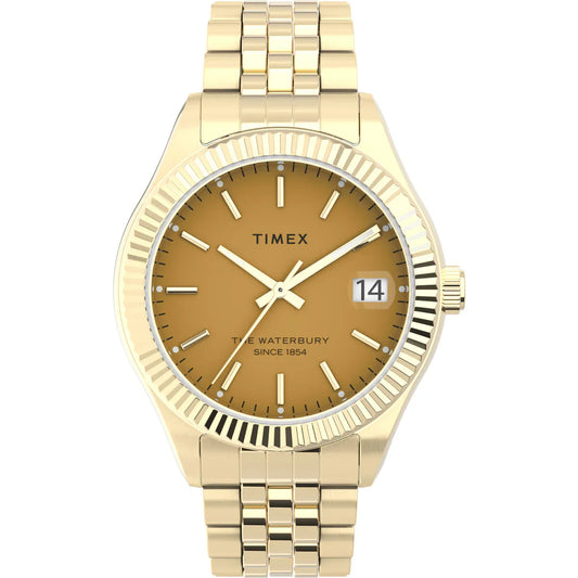 Timex Trend Waterbury Orange Dial Analog Women's Watch - TW2V31800UJ