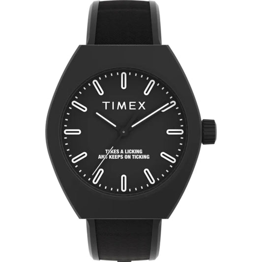 Timex Quartz Black Dial Analog Resin Unisex Watch TW2W42100UJ
