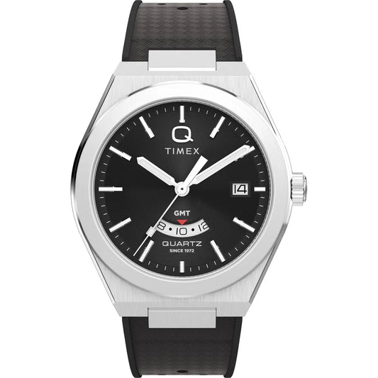 Timex Q Black Dial Analog Synthetic Rubber Men's Watch - TW2Y24900UJ