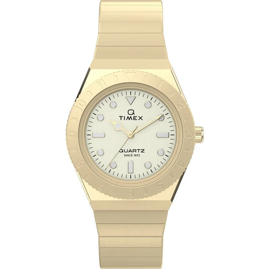 Timex Quartz Q Sport Beige Dial Analog Women's Watch - TW2Y57500UJ