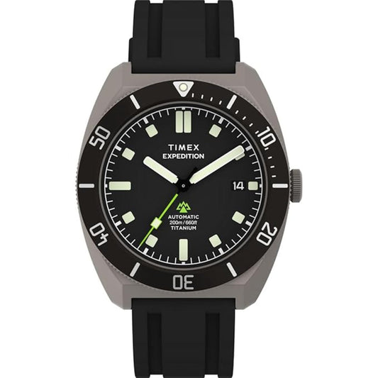 Timex Expedition Tonneau Black Dial Automatic Men's Watch TW2Y63600UJ