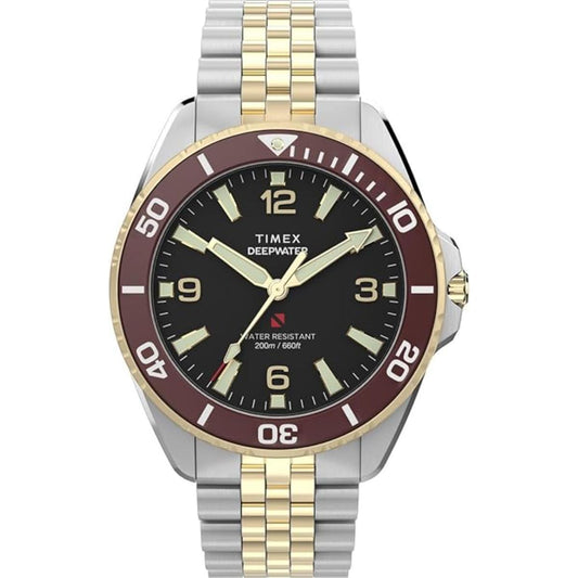 Timex Deepwater Arctic Black Round Dial Analog Men's Watch TW2Y64700IK