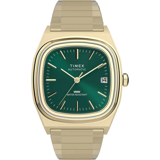 Timex Square E Line Green Dial Automatic Men's Watch TW2Y67700IK
