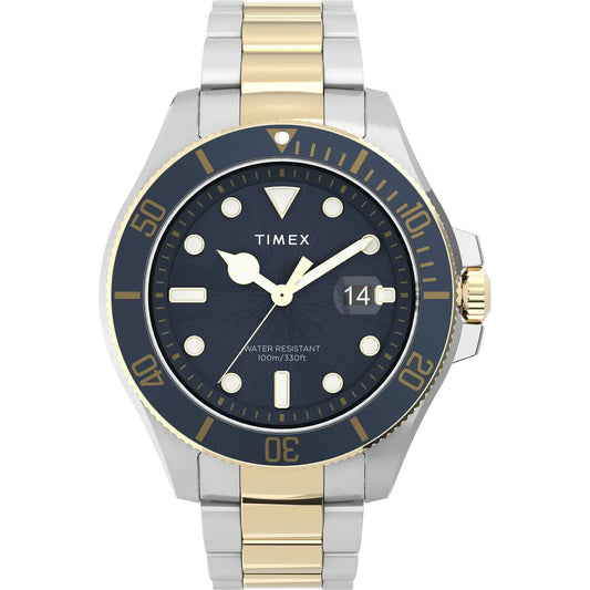 Timex Quartz Blue Dial Analog Stainless Steel Men's Watch TWEG27001
