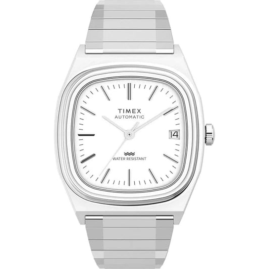 Timex E Line Automatic Silver Dial Analog Men's Watch TW2W70800UJ
