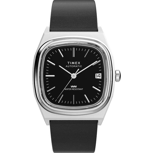 Timex Q Black Rectangle Dial Mechanical Automatic Men's Watch TW2Y07500UJ