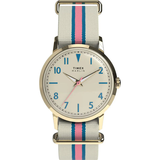 Timex Marlin Quartz Beige Dial Analog Women's Watch TW2Y49800UJ
