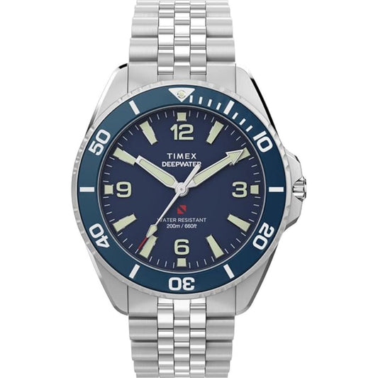 Timex Deepwater Arctic Blue Dial Analog Men's Watch TW2Y64600IK