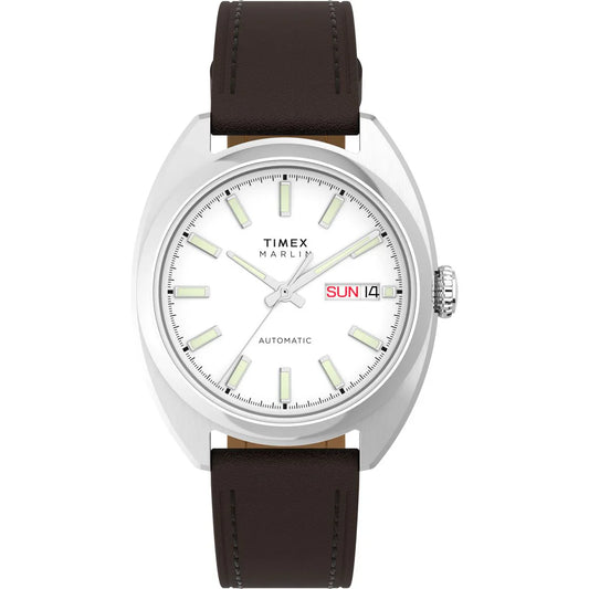 Timex Marlin Silver Dial Mechanical Automatic Men's Watch TW2Y65200UJ