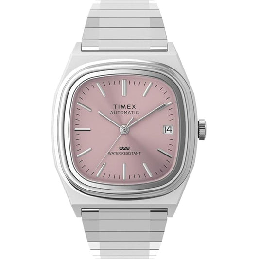 Timex Square Pink Dial Mechanical Automatic Men's Watch TW2Y66800IK